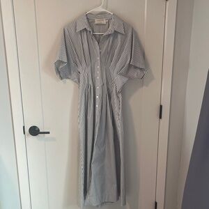 Anthropologie Exquise Striped Midi Dress